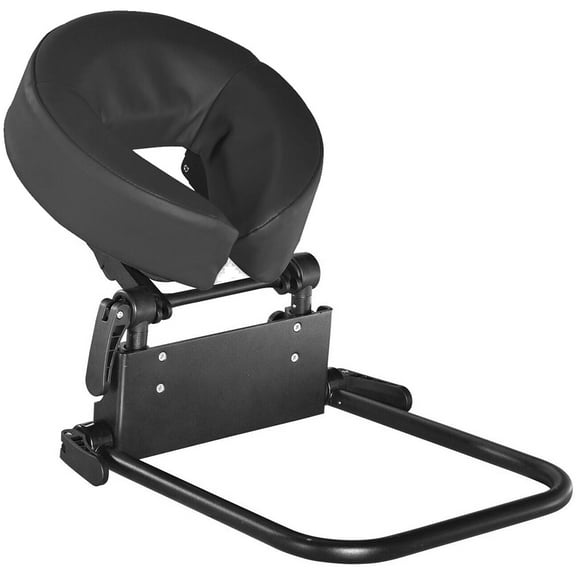 Royal Massage Mattress Top Face Cradle - Portable Home Massage Kit & Adjustable Desktop Headrest (Black)