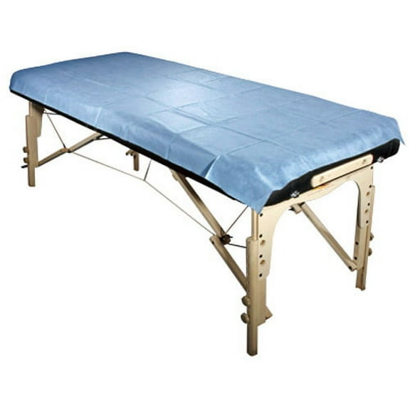 Royal Massage Set of 10 Universal Disposable Waterproof Flat Table Sheets - Blue