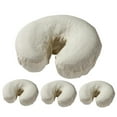 thumbnail image 1 of Royal Massage Set of 4 Brushed Flannel Fitted Face Cradle Covers (Natural), 1 of 2