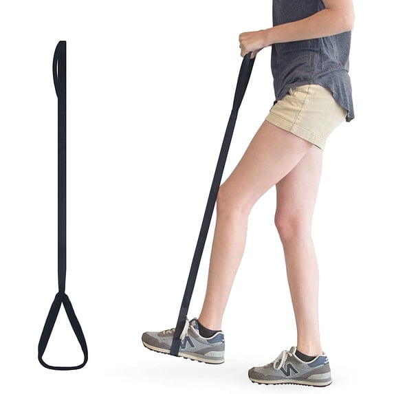 RMS Premium 35” Leg Lifter with Hand Strap & Foot Loop – Orthopedic Daily Living Aid for Chronic Mobility Limitations
