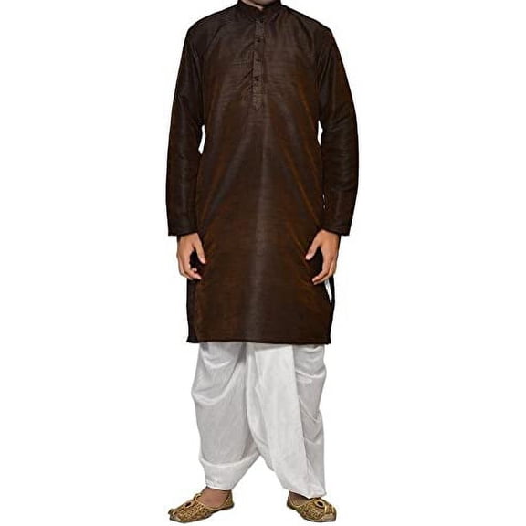 Royal Kurta Mens Silk Blend Dhoti Kurta