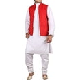 thumbnail image 1 of Royal Men's Cotton Kurta Pyjama Set (ROYAL_296_White_Large), 1 of 1