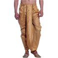 thumbnail image 1 of Royal Men's Silk Blend Free Size Ready to wear Traditional Dhoti (Bronze), 1 of 1