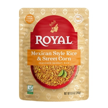Royal Mexican-Style Ready-to-Heat Rice and Street Corn, 8.5 Oz