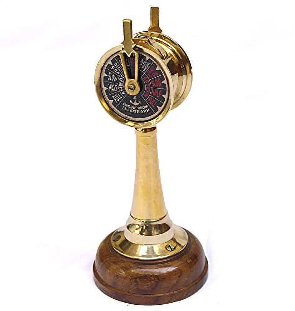 Royal Mini Nautical Brass Handmade Telegraph Vintage Maritime telescopes Collectible Item ? (Wooden)