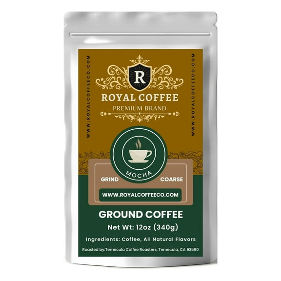 Royal Mocha Freshly Roasted Flavored Coffee, (Mocha) (Coarse)