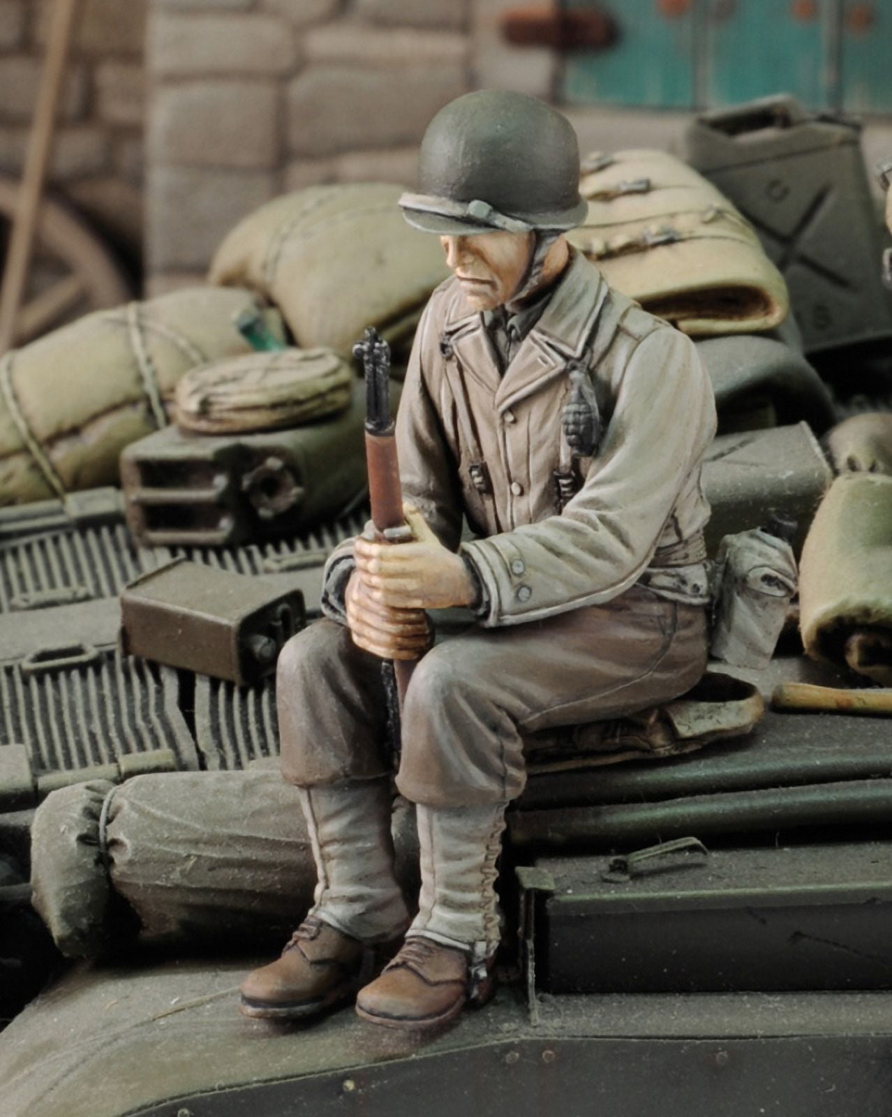 Royal Model Royal Model 1:35 U.S. Infantry At Rest w/ Rifle-WWII (No.2) - Resin ...