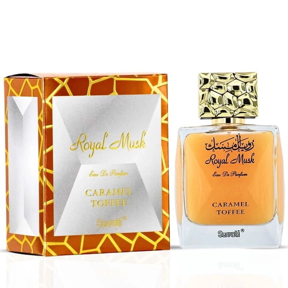 Royal Musk Caramel Toffee EDP 100ML (3.4 OZ) By SURRATI, Exotic Fragrances For Men & Women.