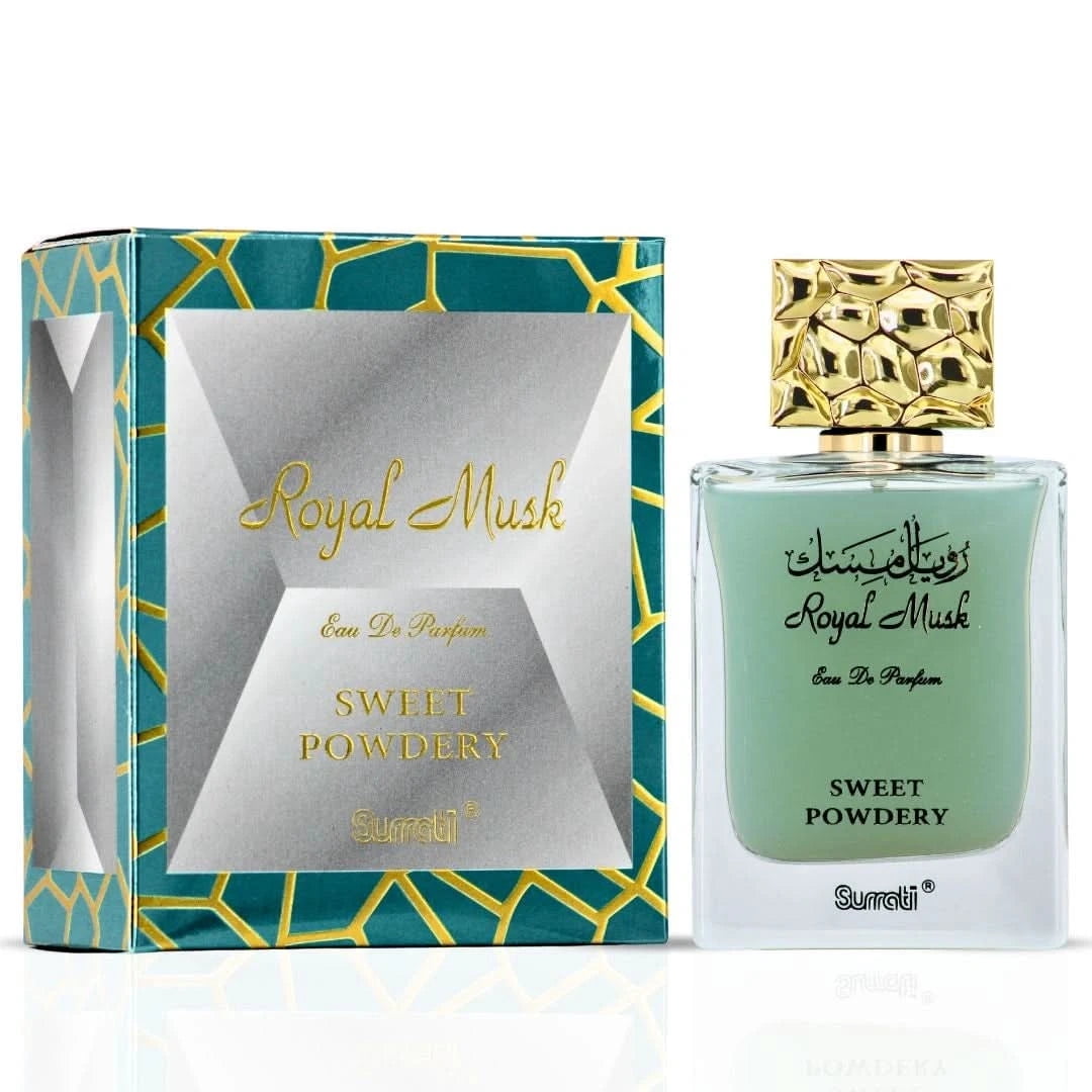 Royal Musk Sweet Powdery EDP 100ML (3.4 OZ) by SURRATI, Exotic Fragrances for Men  Women.