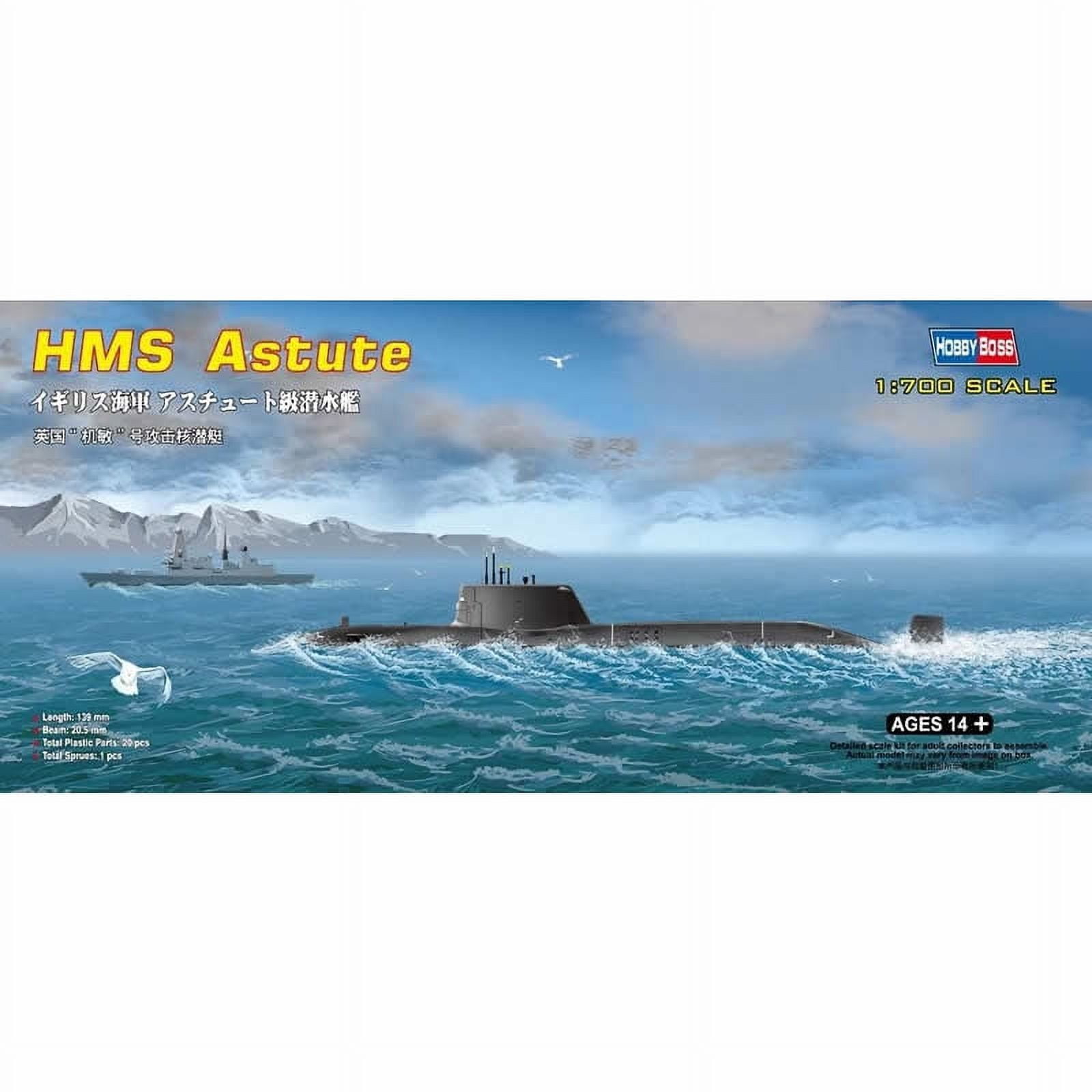 Royal Navy HMS Astute 1/700 Scale Plastic Model Kit Hobby Boss