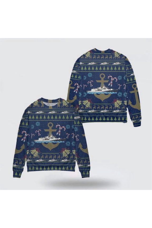 Royal New Zealand Navy HMNZS Te Kaha (F77) Sweater 3D – Unique Christmas Sweater Gift For Military Personnel