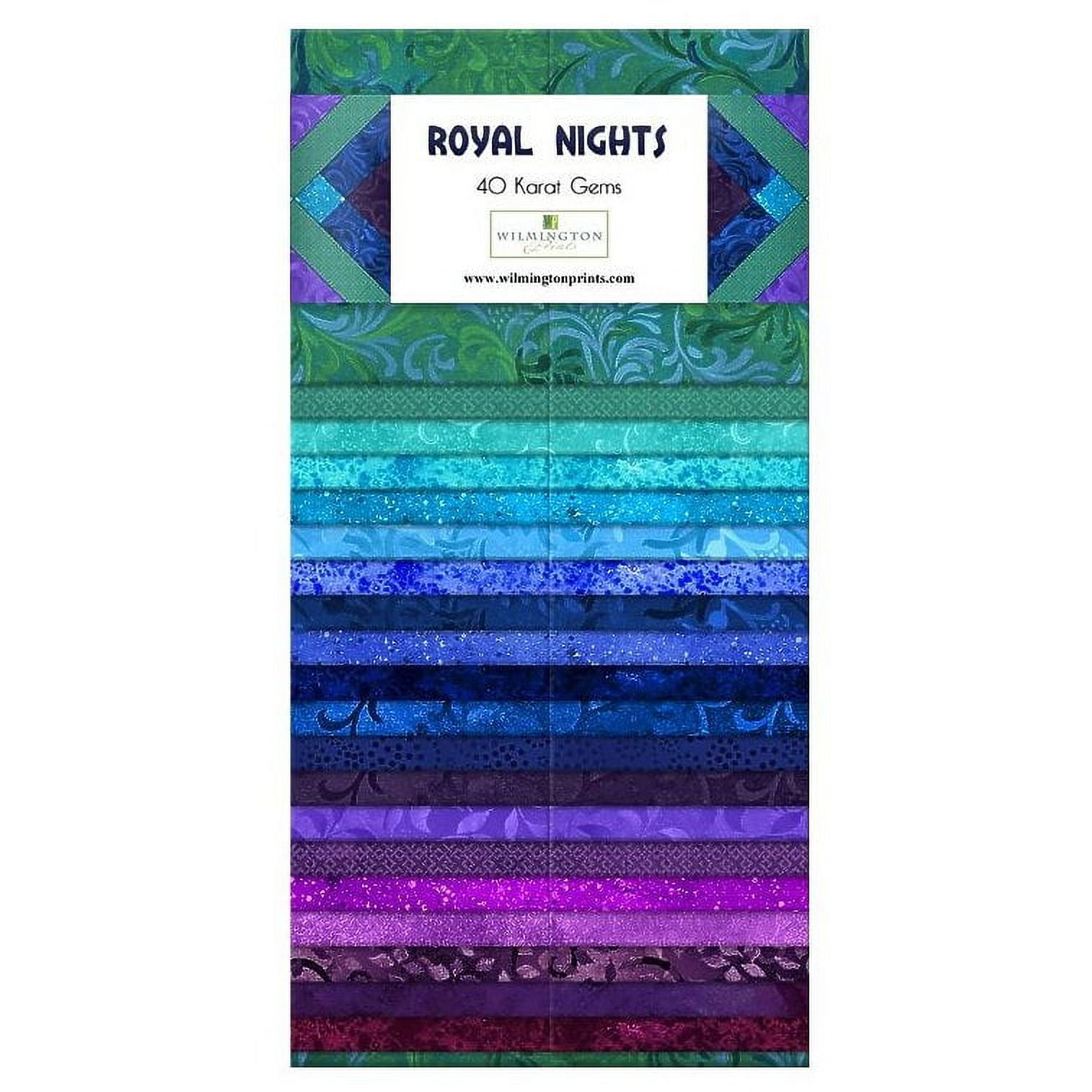 Royal Nights 40 Karat Jewels 40, 2.5" Precut Strips - Wilmington Batiks
