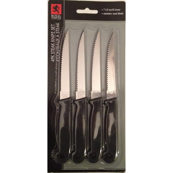 Royal Norfolk Cutlery 4 Pk Steak Knife Set