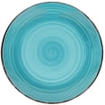 thumbnail image 1 of Royal Norfolk Turquoise Swirl Stoneware Dinner Plates, 10.5-in., 1 of 3