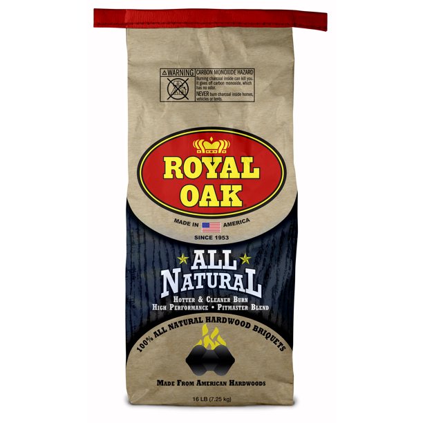 Royal Oak 100 All Natural Hardwood Charcoal Briquets 16 LBS