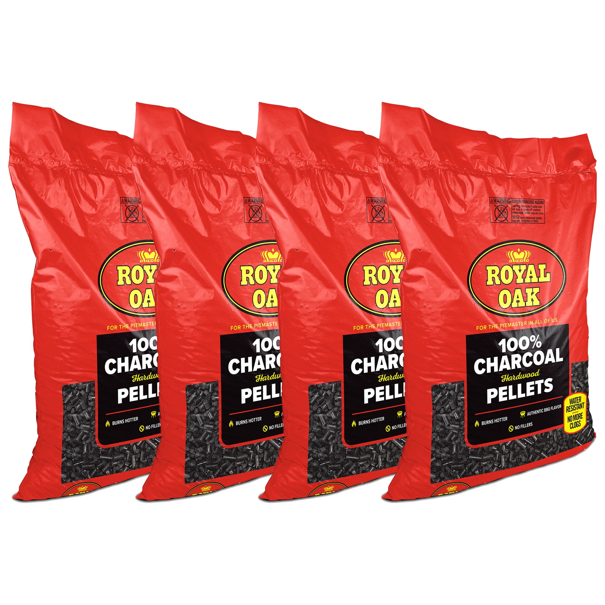 Royal Oak 100 Percent Hardwood Charcoal Grilling Pellets, 30lb Bag (4