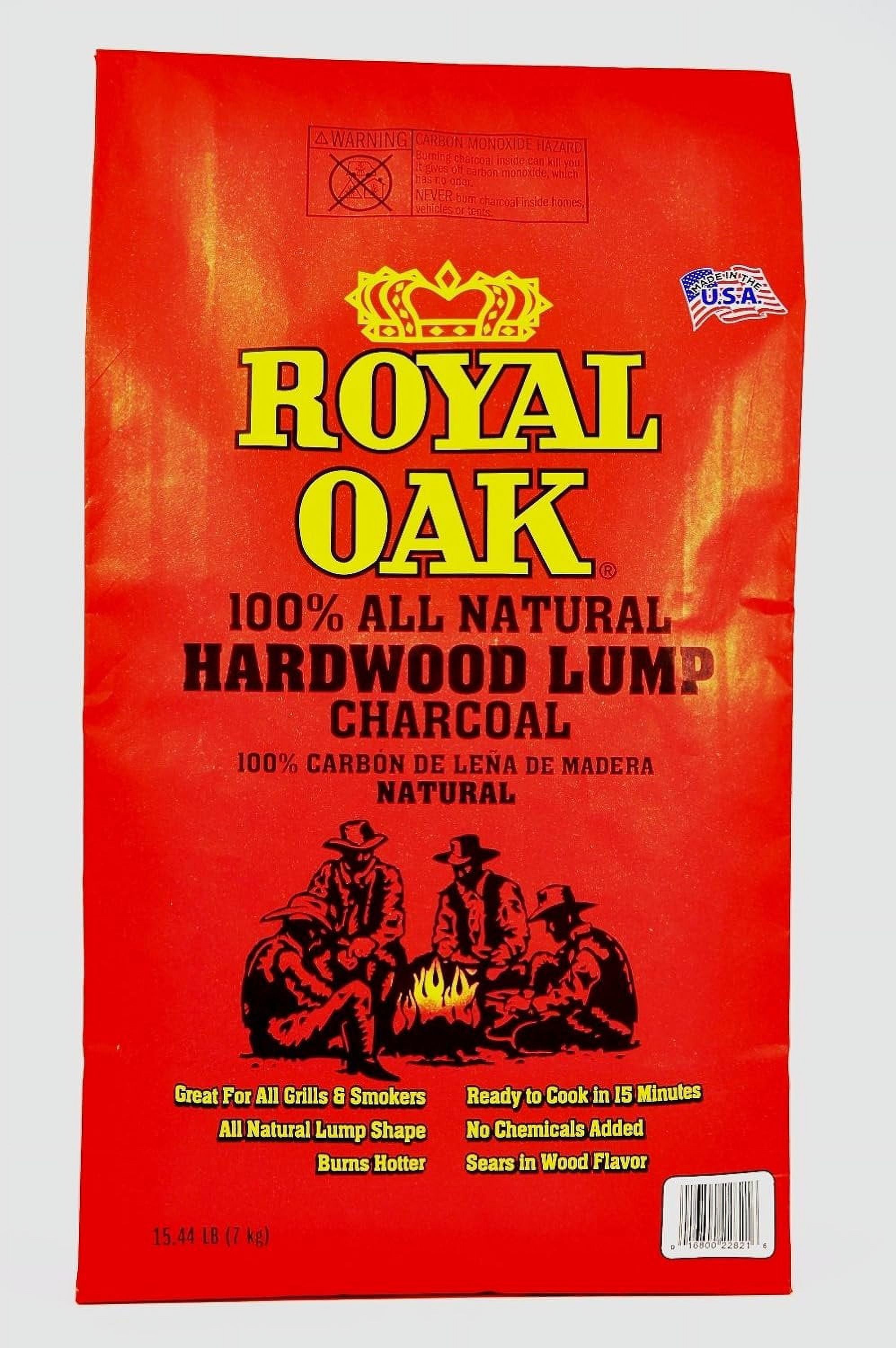 Royal Oak 195228021 15.4# NAT Lump Charcoal, 15.4 lb - Walmart.com