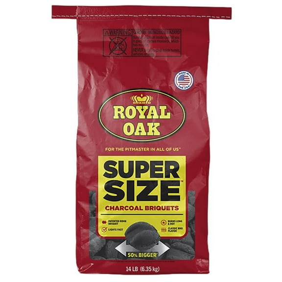 Royal Oak 800002199 Super Size Charcoal Briquets, 14 Lb. - Quantity 1