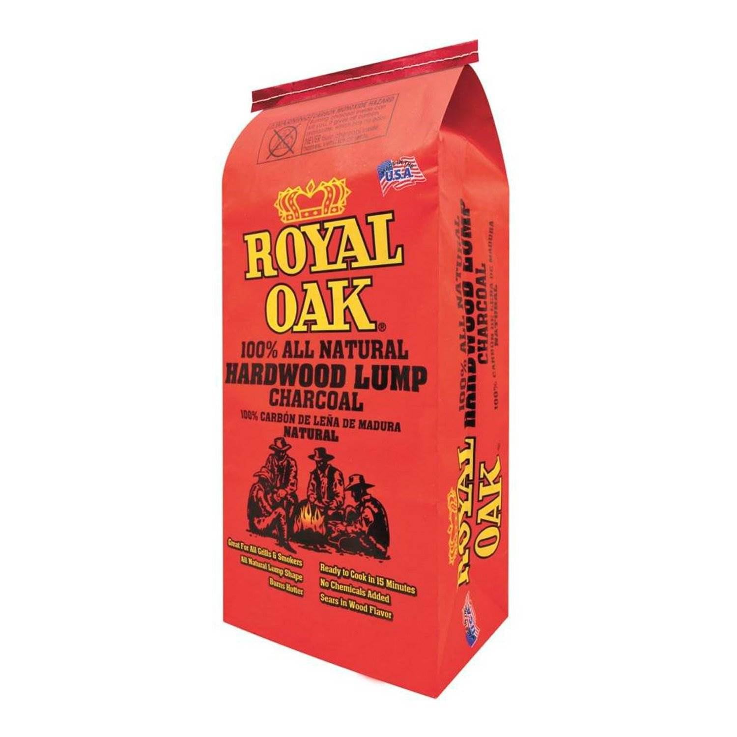 Royal Oak BBQ All Natural Premium 8 Pound Bag Lump Charcoal Starter