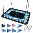 thumbnail image 1 of Royal Oak Giant Platform Tree Swing, Bonus Flags, 700 lb Weight Capacity, Easy Install, Steel Frame (Camo Blue), 1 of 9