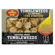 Royal Oak Tumbleweed Firestarter, All Natural Charcoal Starter, 16 Pieces
