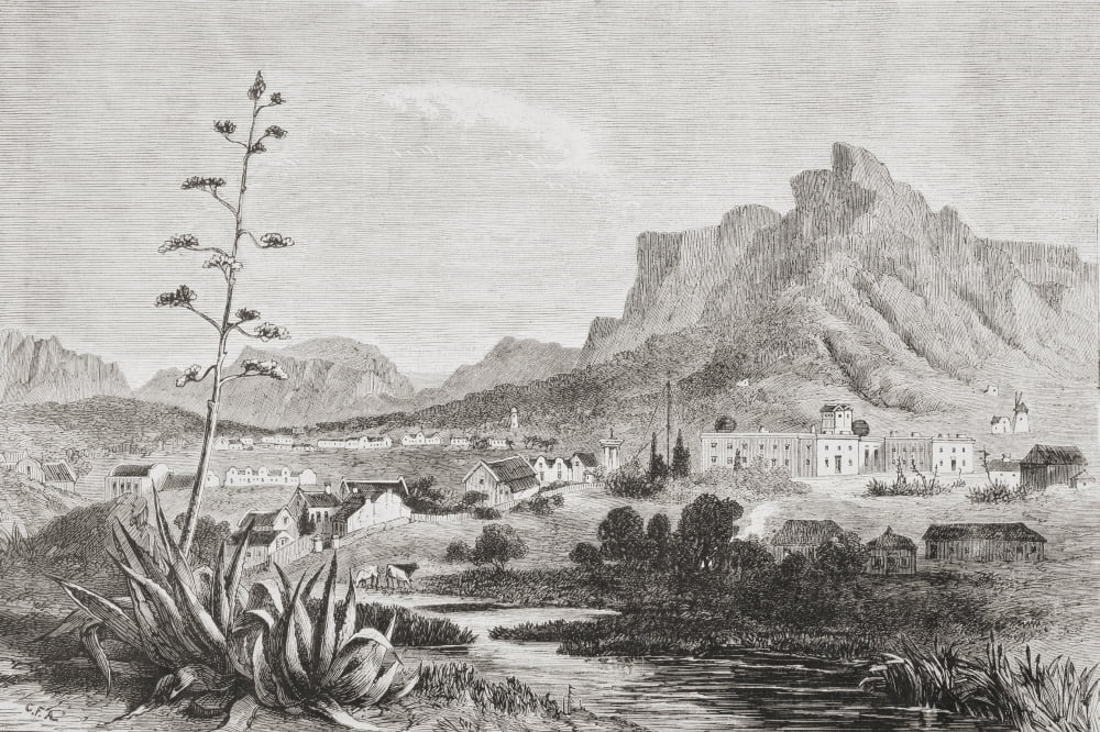 Royal Observatory Cape Of Good Hope South Africa In The Mid 19Th Century From Lunivers Illustre Published 1866 Canvas Art - Ken Welsh Design Pics (19 x 12)