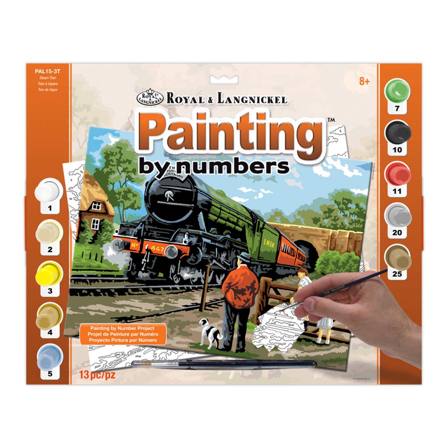 Royal Paint By Number Adult Lg Steam Train - Walmart.com