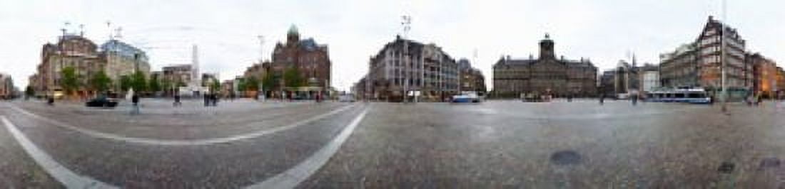 Royal Palace and the Nieuwe Kerk Dam Square Amsterdam Netherlands Canvas Art - Panoramic Images (40 x 10)