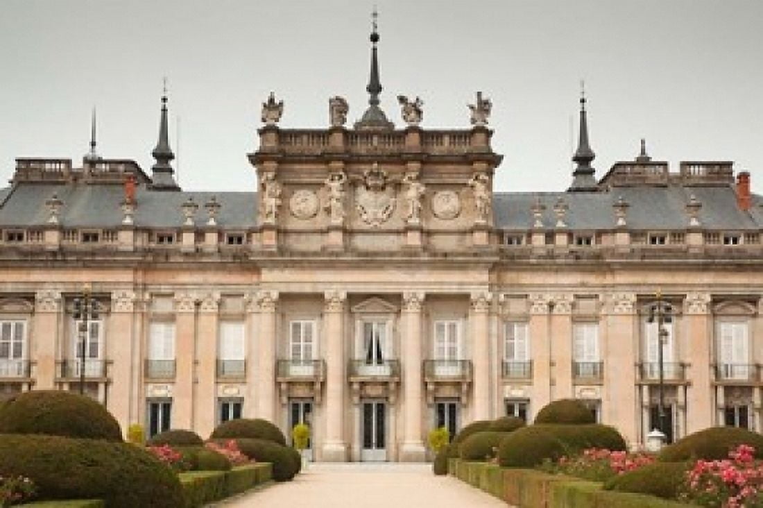 Royal Palace of King Philip V San Ildefonso Spain Canvas Art - Walter Bibikow DanitaDelimont (19 x 12)
