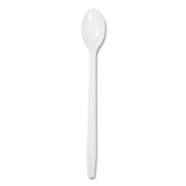 Dart S6BW Style Setter White Plastic Teaspoons - Medium Weight, Polypropylene, 5 7/8 Inch | Pack Of 1000 Disposable Spoons