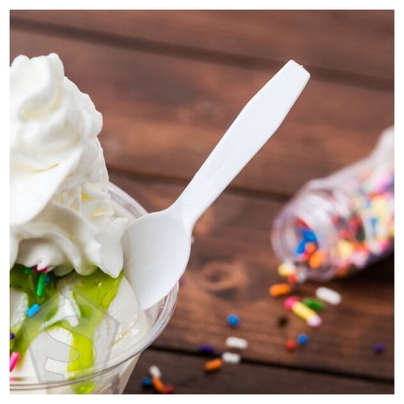 Royal Paper RTS3000 3" Plastic Taster Spoon - 3,000/Case