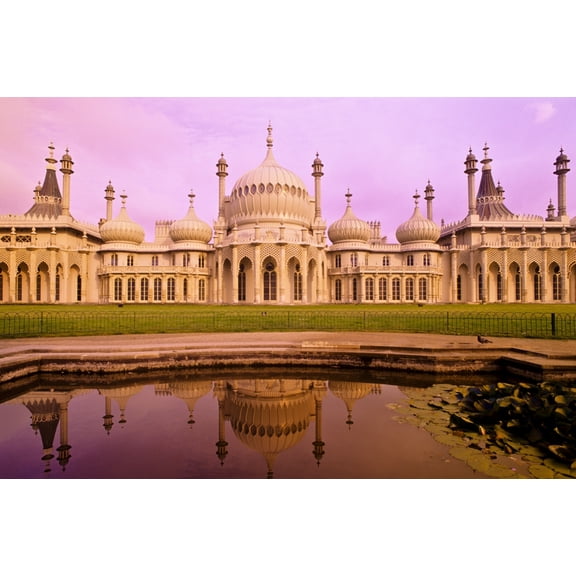 Royal Pavilion Brighton England Canvas Art - Bilderbuch  Design Pics (17 x 11)