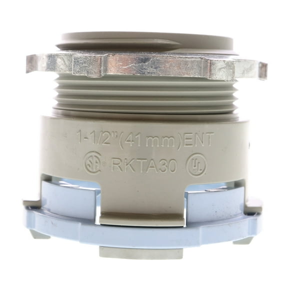 Royal Pipe RKTA30 Non-Metallic ENT Quick-Snap Connector, Lock Nut, 1-1/2-Inch, (50-Pack)