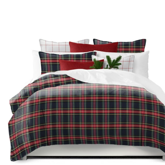 Royal Plaid Navy Comforter Set California King