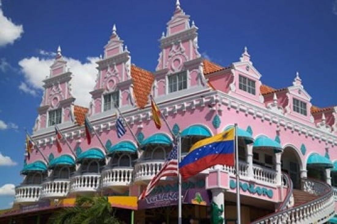 Royal Plaza Shopping Mall Oranjestad Aruba Caribbean Canvas Art - Paul Thompson DanitaDelimont (36 x 24)
