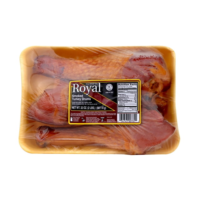 Royal Premium Quality Smoked Turkey Drums, 32 oz