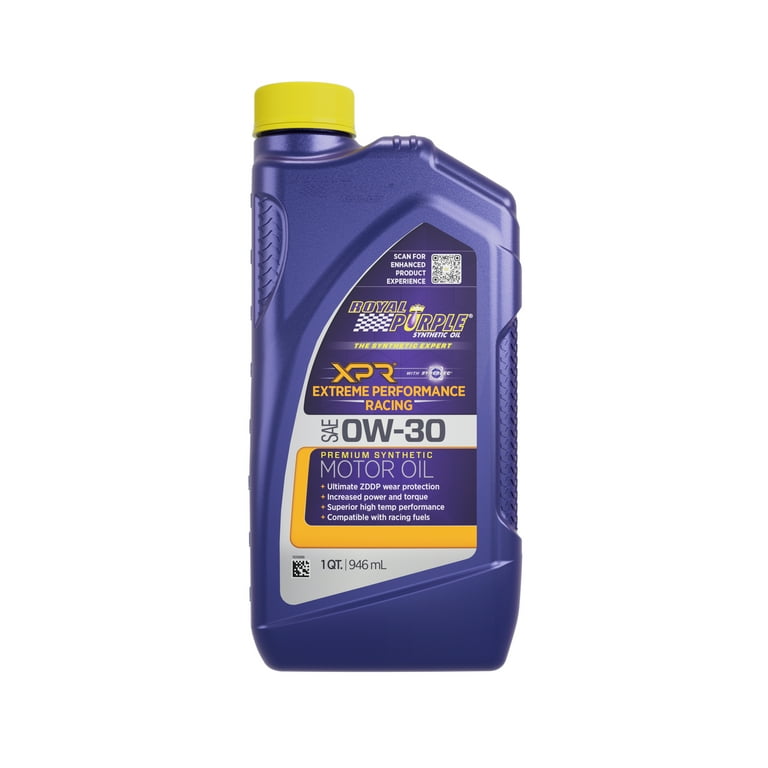 Royal Purple 01010 0W-30 XPR Synthetic Multi-Grade Racing Motor