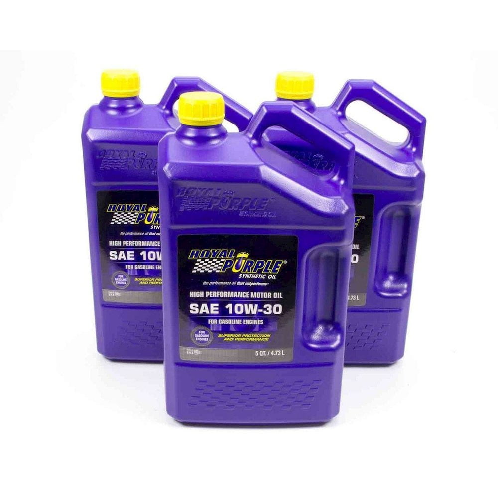ROYAL PURPLE 31130 10W-30 HPS Synthetic Motor Oil – Case Of 6 Quarts, High-Performance Street Oil