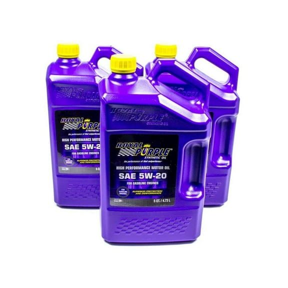 Royal Purple 5W20 Multi-Grade SAE Oil 3x5-qt Bottles