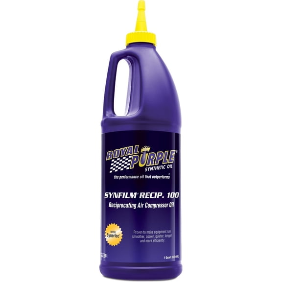 Royal Purple 01513 Synfilm Recip 100 High Performance Synthetic Air Compressor Lubricant - 1 qt.