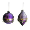 thumbnail image 1 of Royal Purple Finial Christmas Ornaments, 5-Inch, 2-Piece, 1 of 1