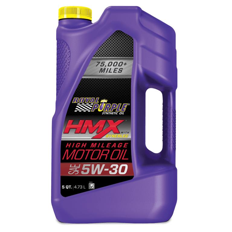 Royal Purple HMX 5W-30 High Mileage Zinc Enhanced Motor Oil, 5