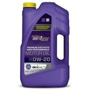 Royal Purple High Performance Motor Oil 0W-20 Premium Synthetic Motor Oil, 5 Quarts