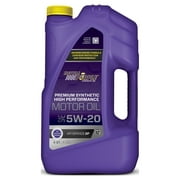 Royal Purple High Performance Motor Oil 5W-20 Premium Synthetic Motor Oil, 5 Quarts