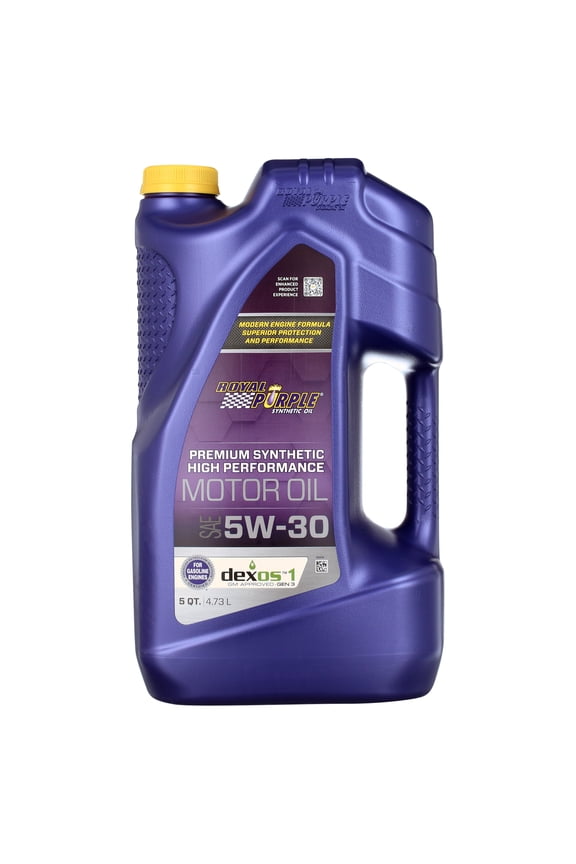 High Performance Motor Oil 5W-30, Premium Synthetic Motor Oil, 5 Quarts