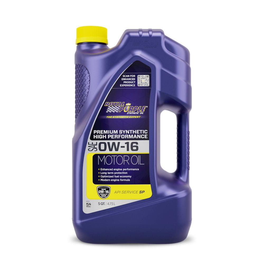 Royal Purple Synthetic Engine Oil, 0W16 5 Quart