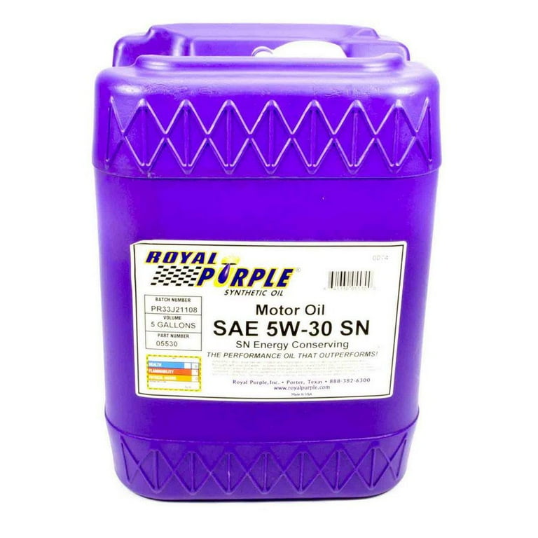 Royal Purple Synthetic Motor Oil 5W30 Dexos (5 Gal)