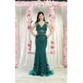 thumbnail image 1 of Royal Queen RQ7951 Juniors Womens Sleeveless 3D Floral Formal Dress, 1 of 1