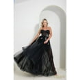 thumbnail image 1 of Terani Couture 241p2087 Sweetheart Neckline Sleeveless Ballgown Prom 2026 Dress Black 16, 1 of 1