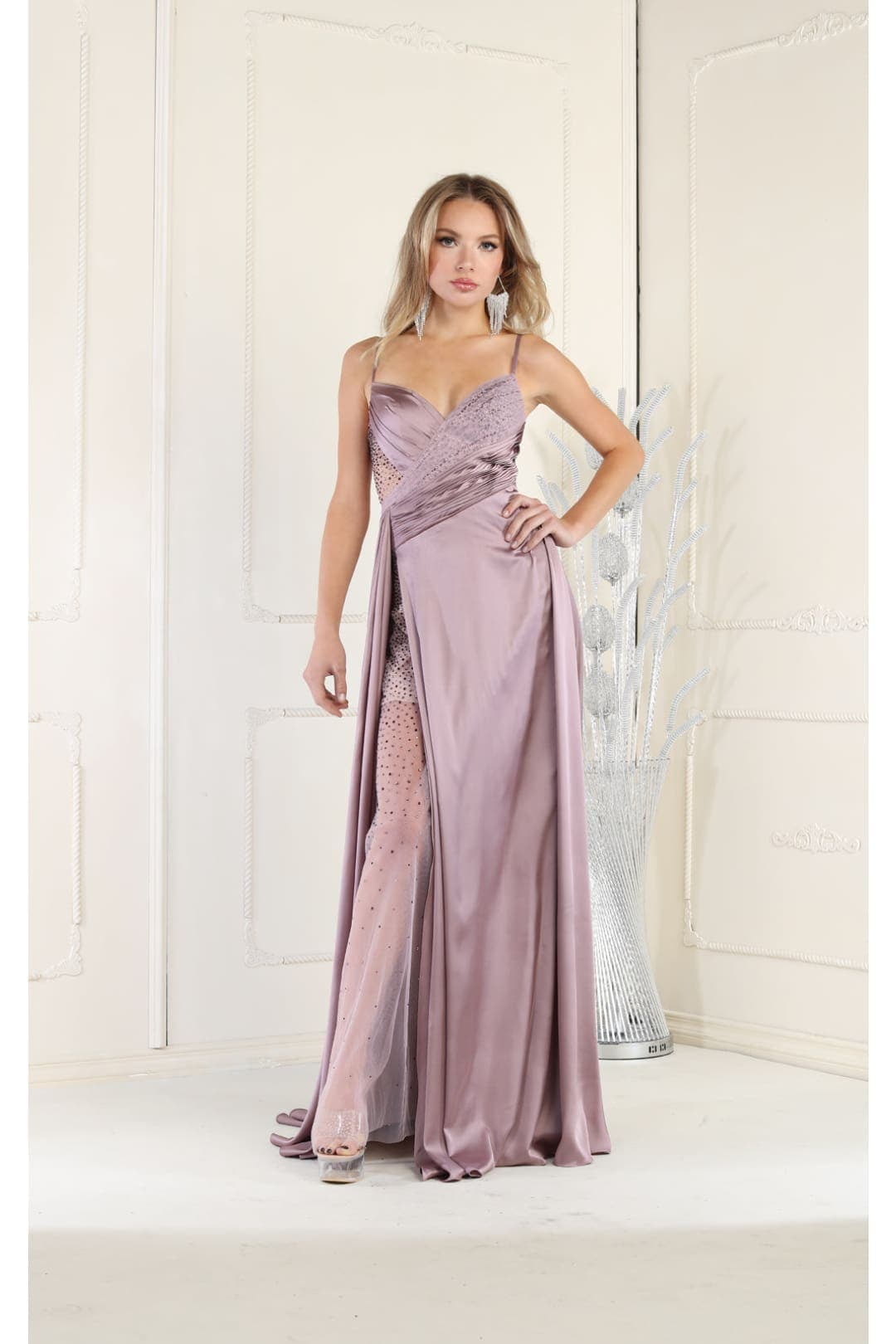 Royal Queen RQ7965 Juniors Womens Embellished Long Formal Dress - Walmart.com Royal Queen RQ7965 Juniors Womens Embellished Long Formal Dress - Walmart.com
